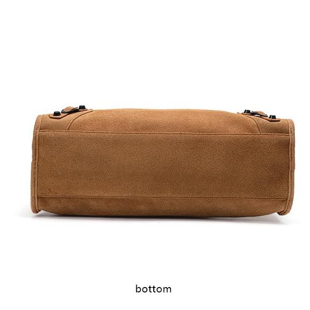 Brun Koskinn Toteväska – Vintage Mockaskinnfinish, Rymlig och Snygg för Vardagsbruk