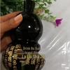 Obsidian Tai Chi Bagua Fu Lu Shou Gourd: Feng Shui Ornament with Six-Character Mantra and Five Blessings Design