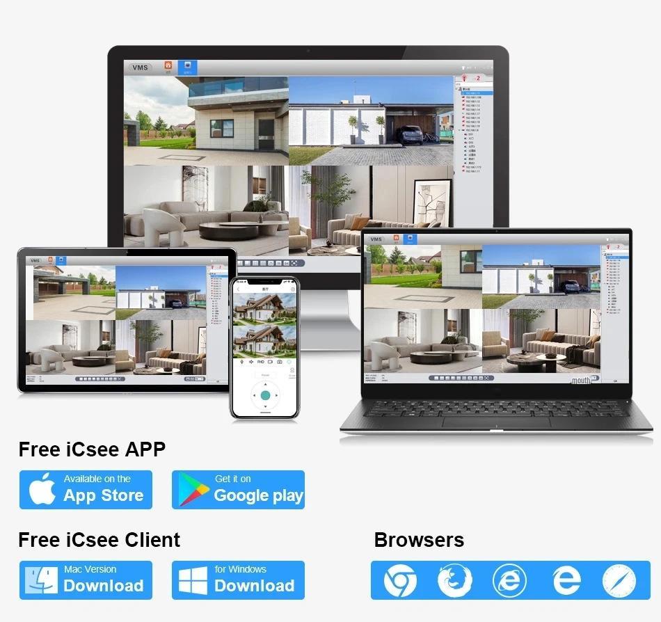 8-Channel 5MP Full HD WiFi NVR with PTZ & Xiongmai Camera Support