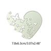Decorative Heart Cutting Dies Die Cuts for Butterfly DIY Craft Embossing Tool for Handbook Paper Craft Stamps Card