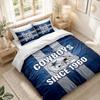 Bedding Set 1 Duvet Cover 2 Pillowcases Dallas Cowboys Print Bedroom Home Decoration