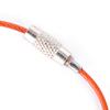 Stainless Steel Wire Keychain Keyring Circle Rope Cable Loop Screw Lock Gadget