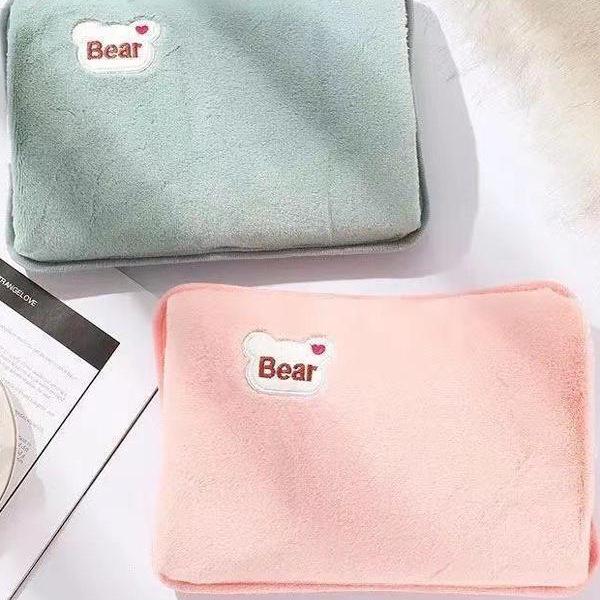 Wiederaufladbarer explosionsgeschützter elektrischer Handwärmer mit Kaninchenfell - Wärmflasche für Winterbettwäsche