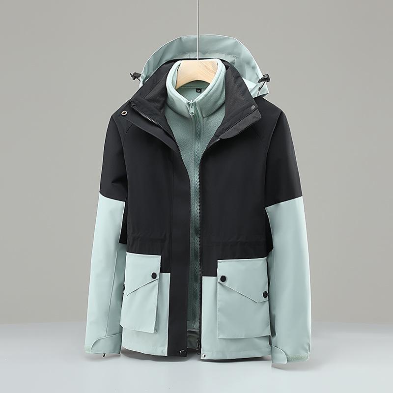 Women's 3-in-1 Waterproof Windproof Warm Outdoor Jacket for Camping & Hiking
