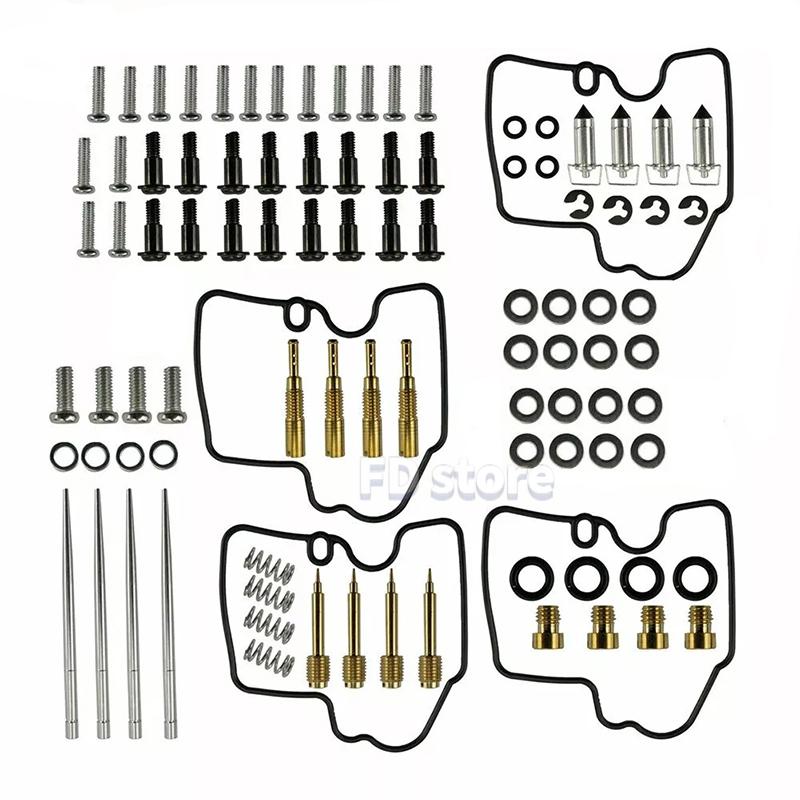 For YAMAHA YZF-R6 YZF6 600 YZF 1999-2002 Carburetor Repair Gasket Jets Rebuild Kit