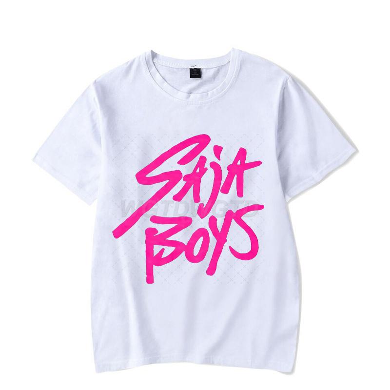 KPop Demon Hunters T-shirt Cartoon Saja Boys Street Style Clothes Crew Neck Women Men Tops Hip Hop Anime Fashion Casual Tops