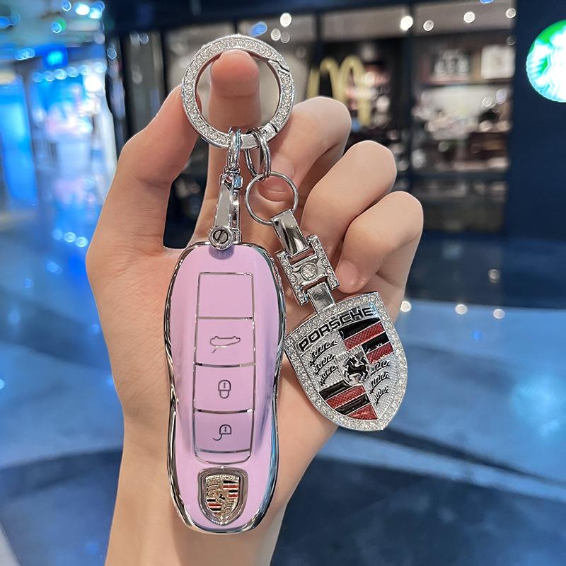 For Porsche Key Case Paramela Panamera Cayenne Buckle Macan911 Case