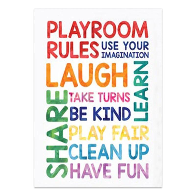 Numbers Alphabet Baby Room Wall Poster Education Picture Kid Bedroom Shape Nursery Wall Art Print Painting Nursery Decor Room