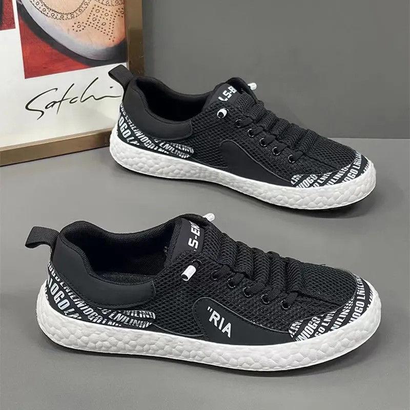 Sneakers Slip-on Men's Casual Shoes Mesh Tennis White Summer Male Shoe Designer Luxury Retro High Quality Fashion  Trend