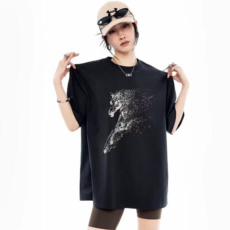 

ICH MODE Solona Sunscreen Print Short Sleeve T-Shirt XL