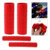 4PCS Universal Motorcycle Hand Grips Cover Protector Non-Slip Rubber Sleeve For Street Dirty Bike ATV Motorbike Handlebar