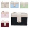 Portable Short PU Wallet Zipper Card Holder Pouch Folding Coin Purse  Daily