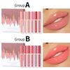 6pcs moisturizing and long-lasting three-dimensional lip gloss set, natural water light, beeping lip liquid, non-stick cup, non-fading lip gloss