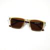 Unisex Trendy Large Frame Metal Sunglasses with High-End Style