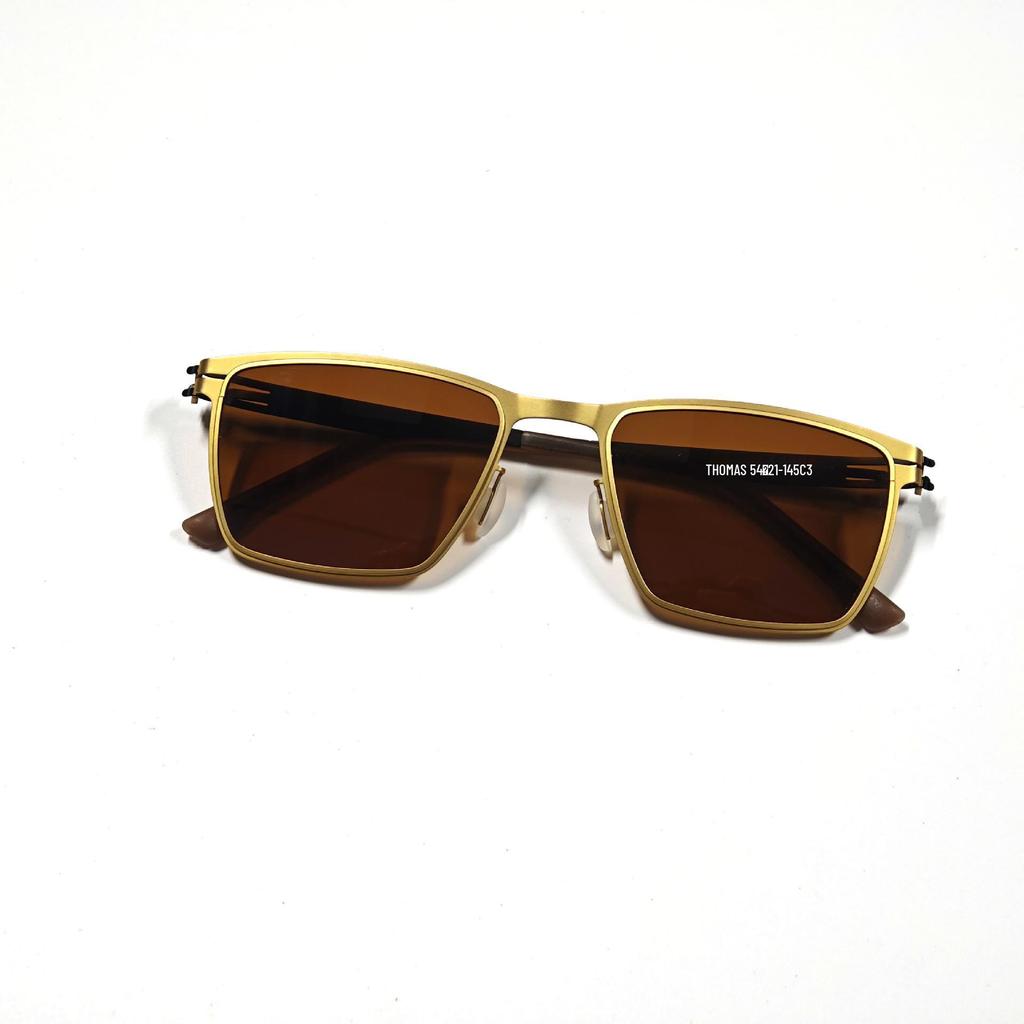 Unisex Trendy Large Frame Metal Sunglasses with High-End Style