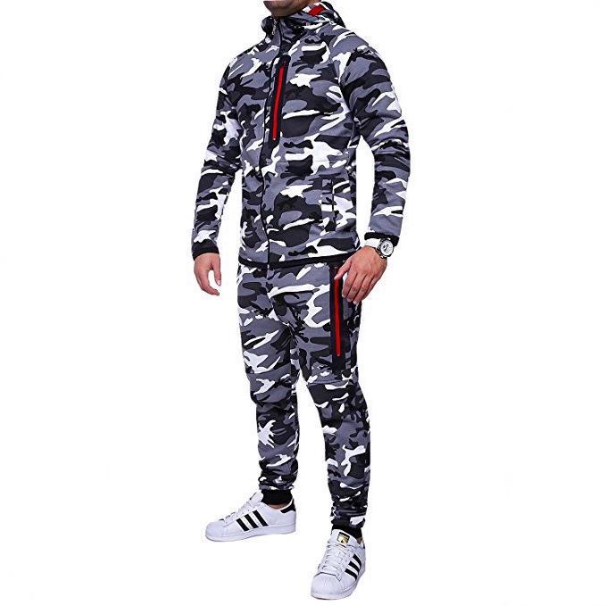 New Men's Heat Transfer Camo Outdoor Clothing Set