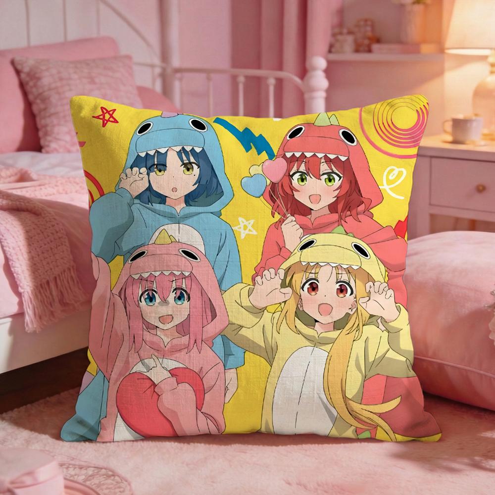 

BBocchi The RRocks Anime Cushion Cover Premium Comfort Reversible Pillow Cove Two In One Design For Any Room Car Interior 30X30cm
