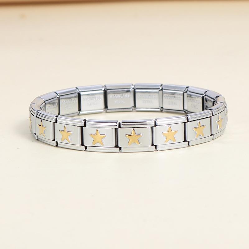 European Italian Style Modular Bracelet for Men and Women - Fashionable and Creative Accessory