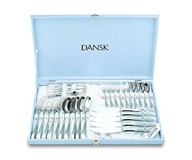 

Датский Столовые приборы Leaf для ужина из нержавеющей стали десерт десерт десерт кофе Скандинавский дизайн, передающий очарование 597970 Набор, набор из 30 предметов, сталь,