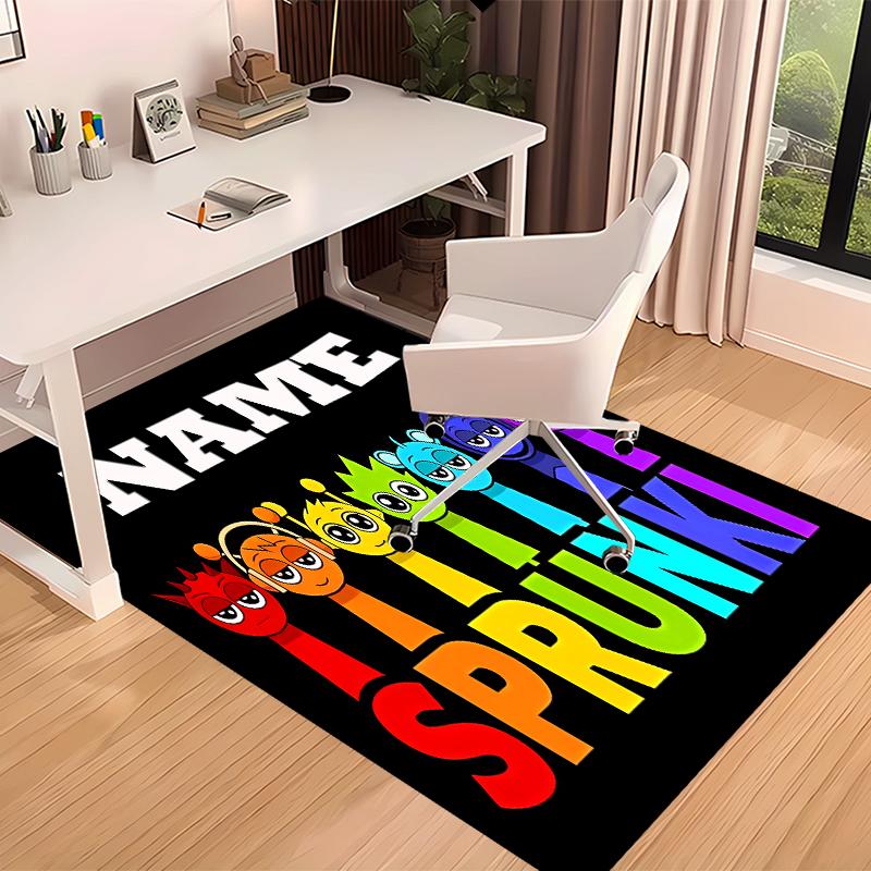 Custom personalization Sprunki themed Print Area Rug - Soft, Washable Non-Slip Indoor Mat,Living Room,Home&Office Decorative Rug