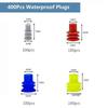 400 Pcs Sealed 1.5mm 3.5mm Rubber Seal Silicone Cable Wire Seals Connector for Waterproof Automotive Electrical Plug