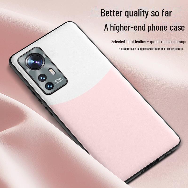 Xiaomi 12 Liquid Leather Handyhülle: Fallschutz, Bewuchsschutz, 1-teiliges Schiff.