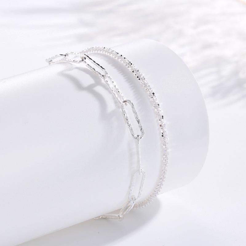 Sparkling Bracelet Women's Personality Simple Niche Design Temperament Versatile Ins Stacking Wearing Jewelry Women