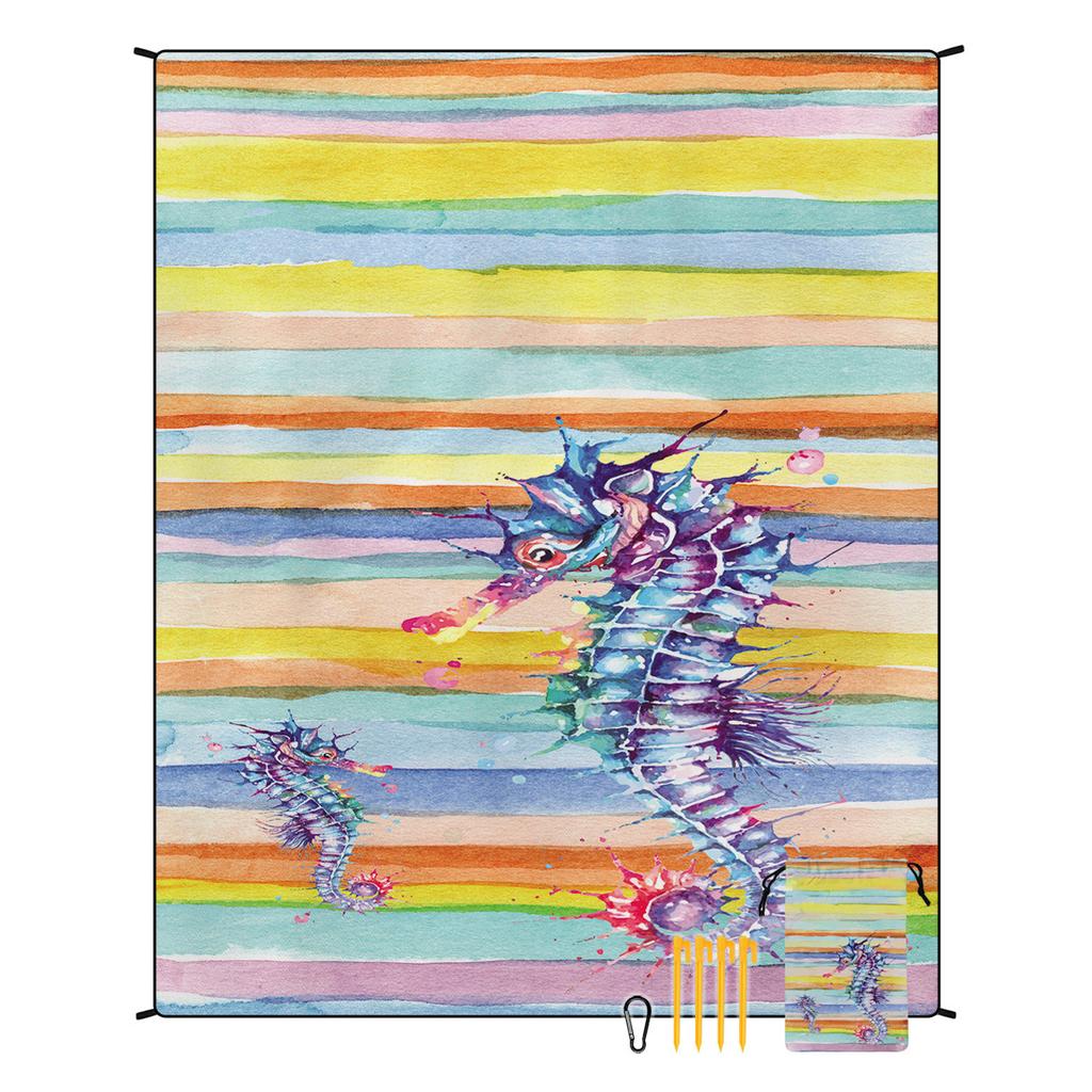 Bohemian Beach Mat Moisture-proof Mat Outdoor Seat Cushion Picnic Mat Customized Tent Camping Floor Mat 180 * 220CM 550g