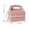 WTEMPO Printed Foldable DIY Paper Gift Boxes Valentine's Day Portable Boxes with Handles Universal Storage Boxes Party Decor Treat Boxes