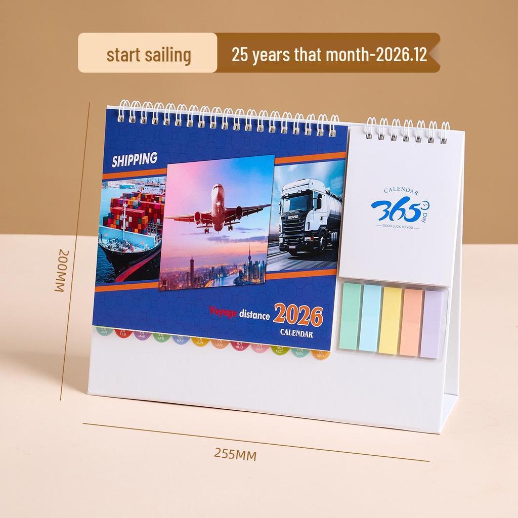 2026 Year of the Horse Enterprise Desk Calendar with Custom Logo - Special Edition for Creative Logistics