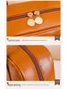Influencer Leather Makeup Bag: High-Value Portable, Waterproof, Large Capacity for Lipstick & Brushes