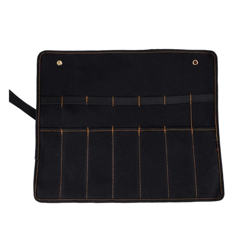 Chisel Carrying Case Organizer Canvas Wrench Pouch For Cutter Hammer Gouges Carpenter Pocket Tool Roll Holder
