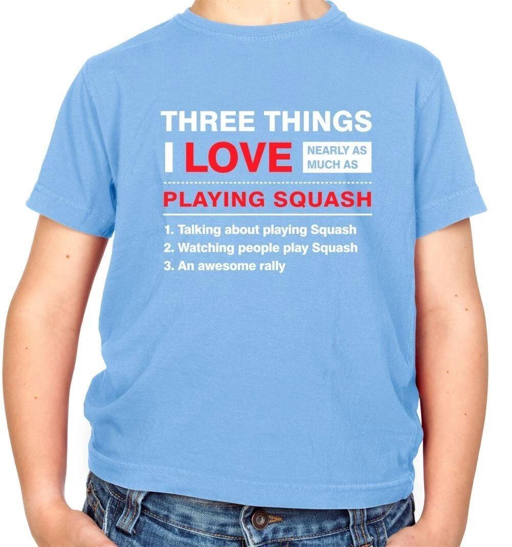 

Three Things I Love Squash - Kids - Racket Player Court Funny Ball 100