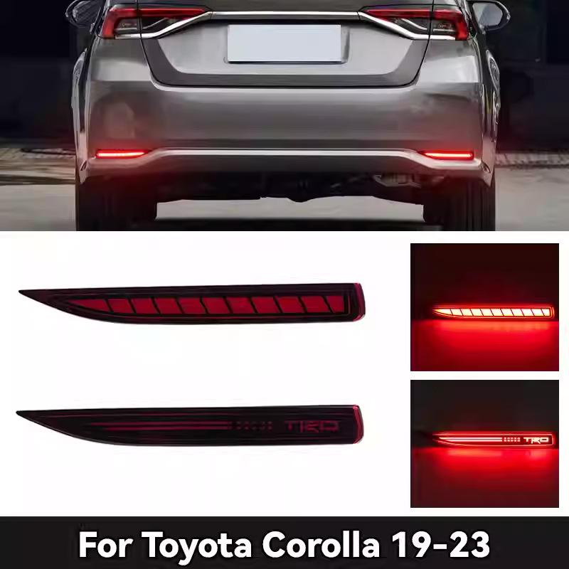 Sequential Turn Signal LED Brake Lights for 2019-2023 Toyota Corolla Rear Bumper