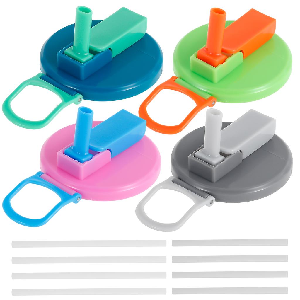 4Pcs Soda Can Cover Creative Sealed Silicone Straw Beverage Can Cover Cup Cov Suitable For Canned Beverage Reusable Tank Cover