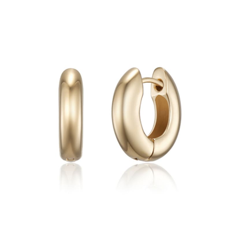 LUNNE Silver 925 Domed One-Touch Earrings #LSE102