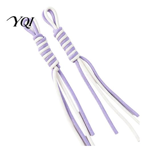 Custom Keychain Findings for Beads 2Pcs Parachute Cord Ropes, Braided Nylon Charms, Colorful Versatile Crafting Supplies DIY Bag Charms Purse Handbag