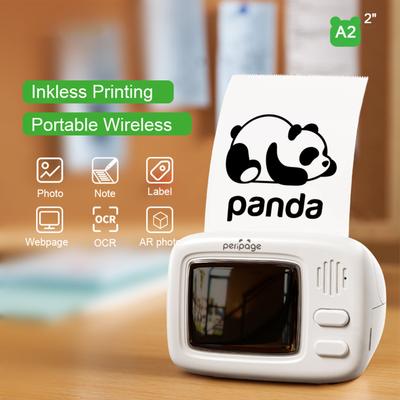 Peripage A2 Mini Thermal Printer Pocket Label Maker All In One BT Connect Adhesive Tag DIY Date