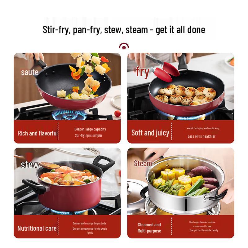 SUPOR 30cm Non-stick Multi-use Wok