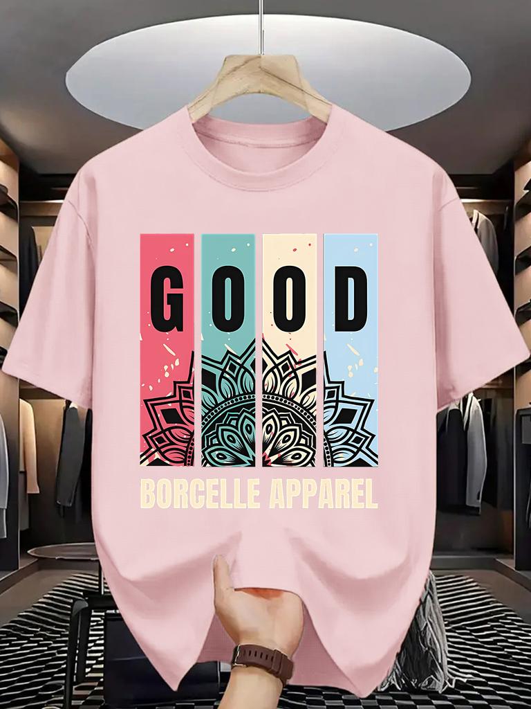 Unisex T-shirt Summer Men'S Fashion Short-Sleeve T-Shirt with Letter Patterns And Prints