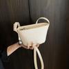 Summer Small Saddle Simple PU Solid Shoulder Bags for Women 2026 New Versatile Portable Stylish Design Essential Crossbody Bags