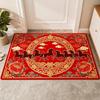VIKAMA Spring Festival Red Horse Pattern Rug Non-Slip Mat 2026 Year of the Horse Spring Festival Living Room Doormat Home Decor