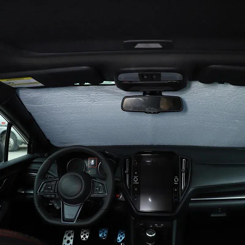 For Subaru WRX -25 Aluminum Foil Silver Car Front Windshield Sunshade Sun Protection Visor Sunshade Interior Car Accessories