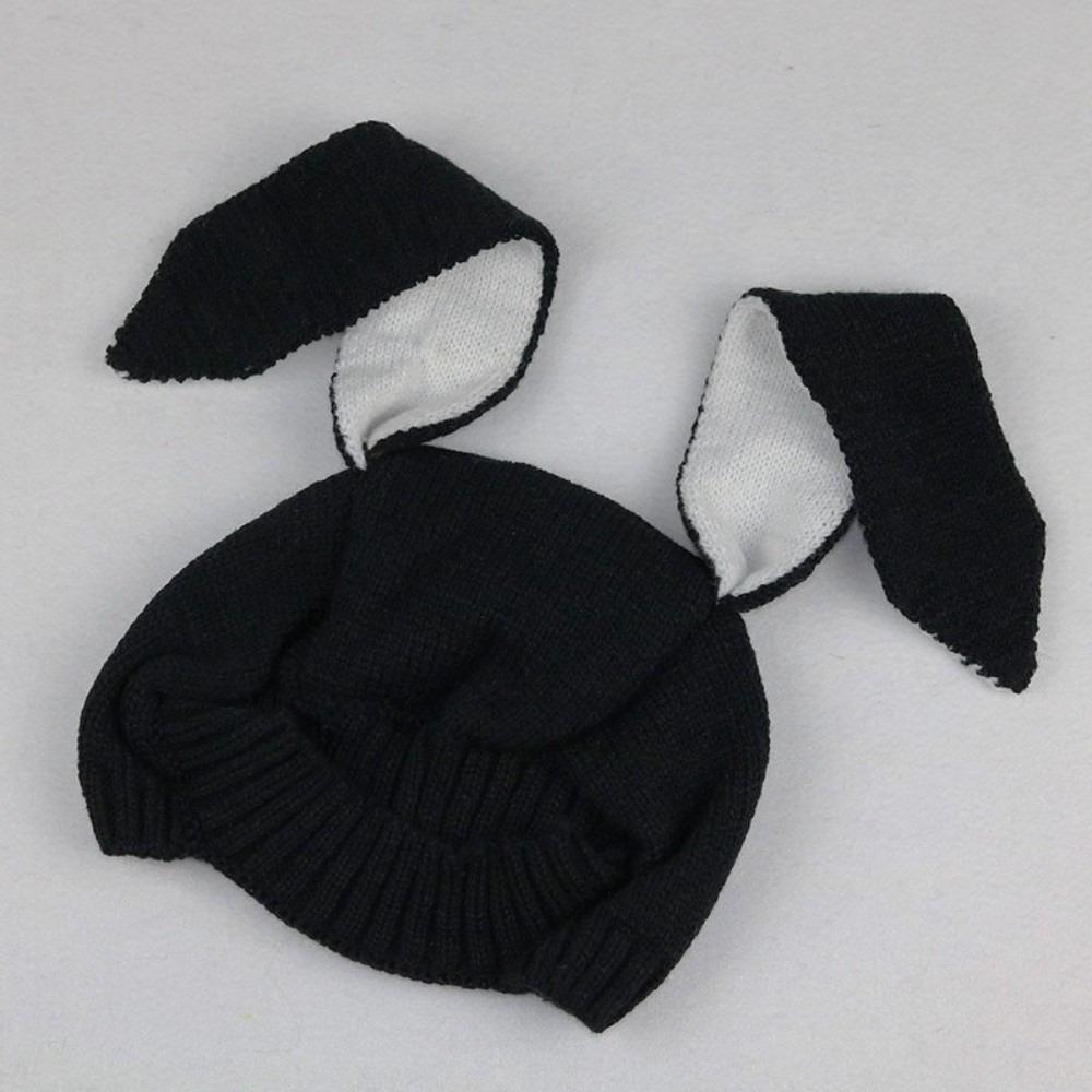 Soft Material Rabbit Beanie Long Floppy Ear Earflap Cap Comfortable Toddler Beanie Winter Warmth