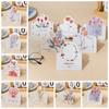 10pcs Bouquet Series Message Card DIY Decoration Greeting Card Romantic   Valentine's Day