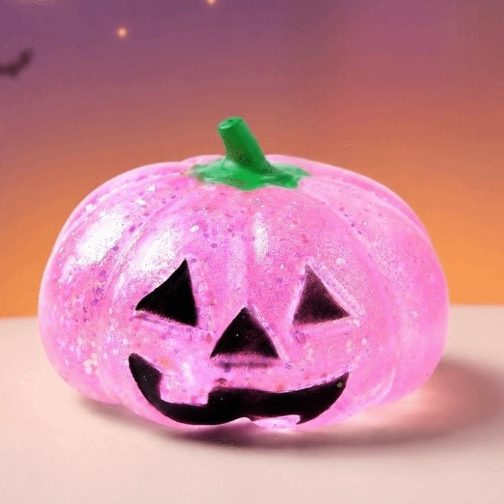 Soft Stress Ball Toy Slow Rising Pumpkin Stress Ball New Squeeze Stress Ball for Halloween Party rose red