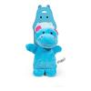 Jouet Peluche - GLORIA - Hippopotame - 20 cm - Bleu - Avec son