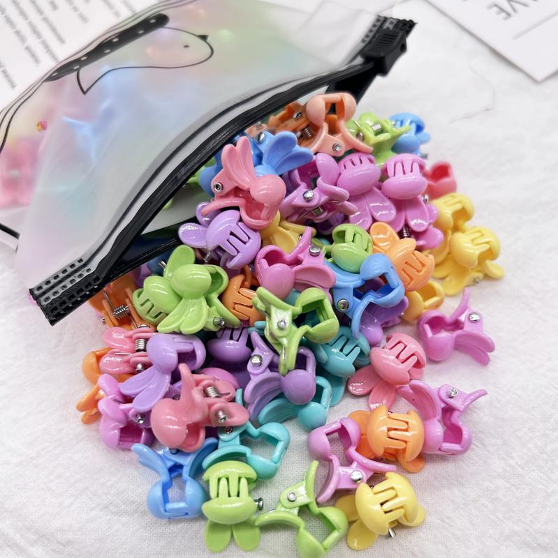10/20 Stück Bunte Kleine Haarspangen Mädchen Niedliche Blume Schmetterling Haarspangen Haaraccessoires Kinder Cartoon Haarklammern Kopfschmuck Geschenk