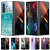 For Samsung Z Fold 5 Case Cute Fashion Hard Clear Phone Cover for Samsung Galaxy Z Fold5 5G ZFold 4 6 5G Protective Shell ZFold6