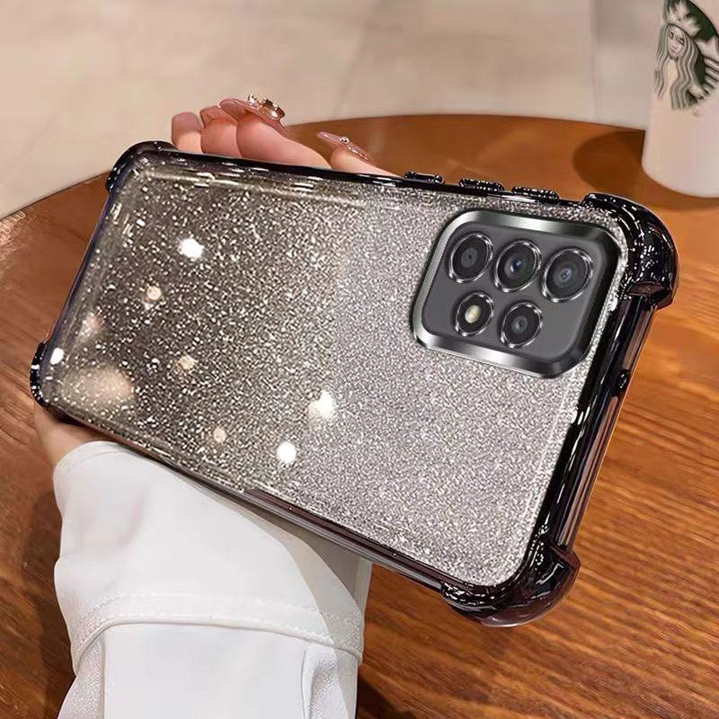 SamsungA53 Case Glitter Phone Cover For Samsung Galaxy A53 A33 A13 A73 Note 10 Pro 9 8 Back Transparent Luxury Women Case A 53